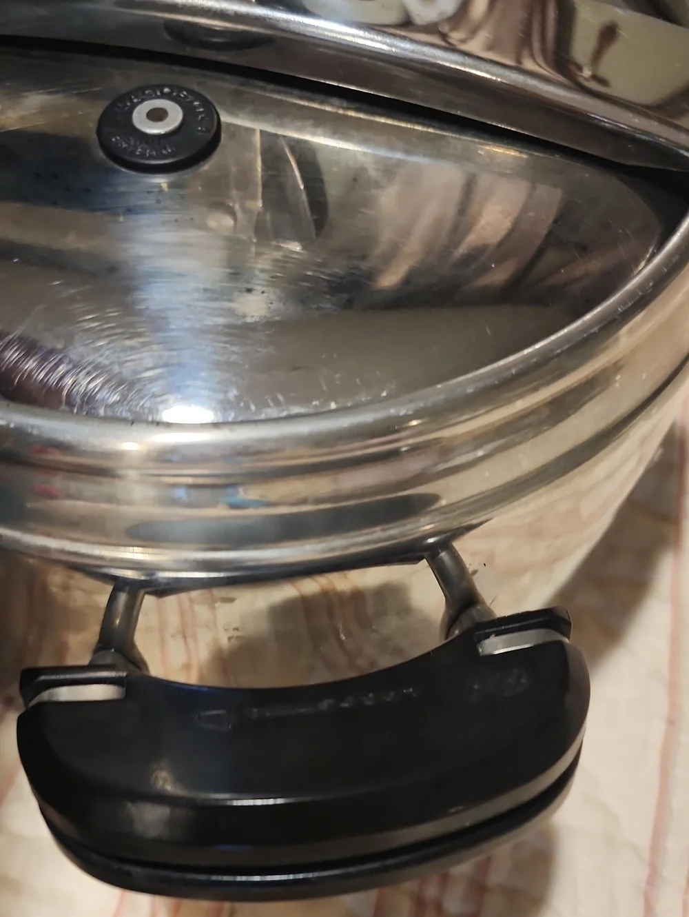 Stainless Steel Pressure Cooker - Polished Silver
